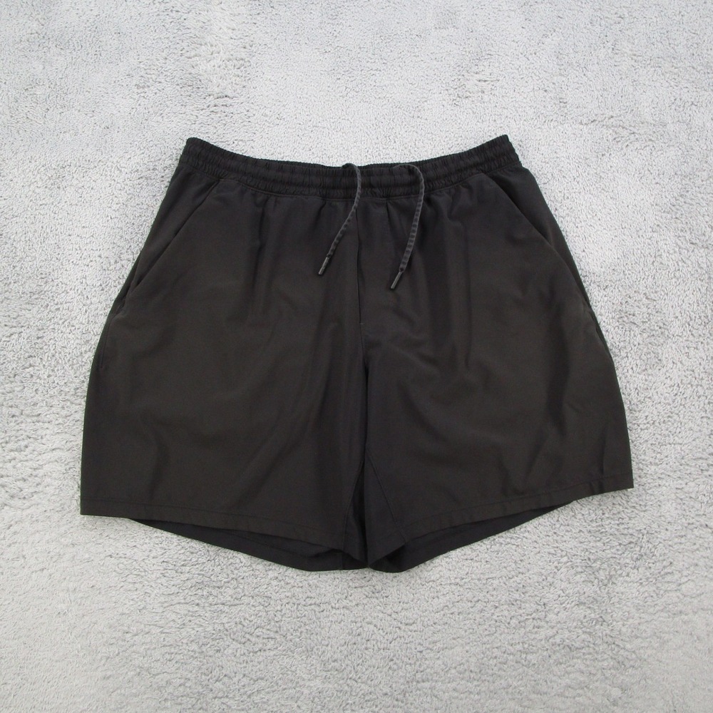 Lululemon Pace Breaker Mens Black 7 Inch Inseam Athletic Running Shorts Size L
